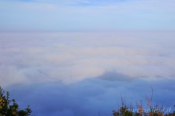 San Marino, Titano mountain on the cloud