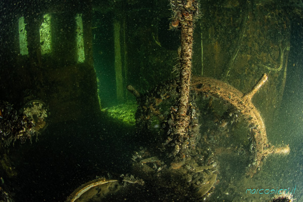 Wooden Wreck in Baltic Sea