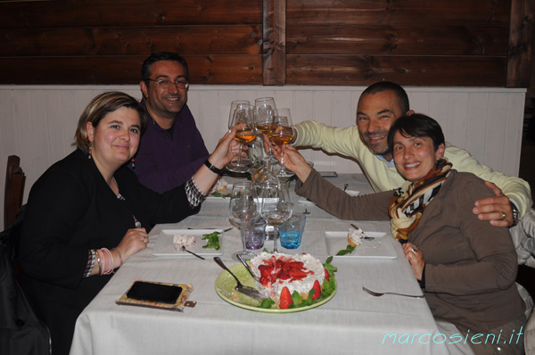 My birthday with wife and friends