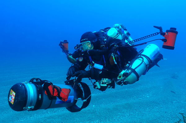 Me in Ponza Island during JJCCR Normoxic trimix training