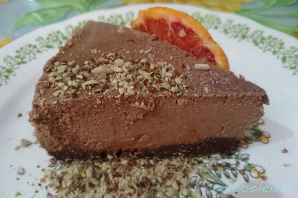 Home made Veg Chocolate cake with orange juice sweetness