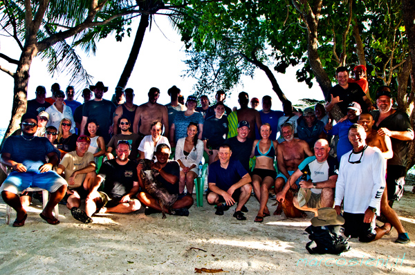 The group - Truk/Chuuk Lagoon - Micronesia with Pete Lust4Rush