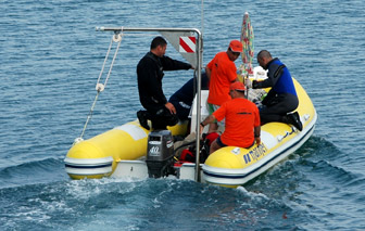 Si salpa in direzione del punto di immersione